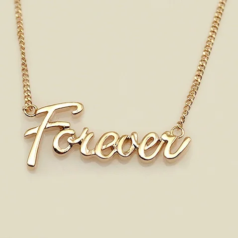 Ustar Love Forever Word Pendant Gold Color Chain Pendants Necklace For Women Wedding Party Jewelry In Pendant Necklaces From Jewelry Accessories On Ustar Love Forever Word Pendant Gold Color Chain Pendants Necklace For Women Wedding Party Jewelry In Pendant Necklaces From Jewelry Accessories On