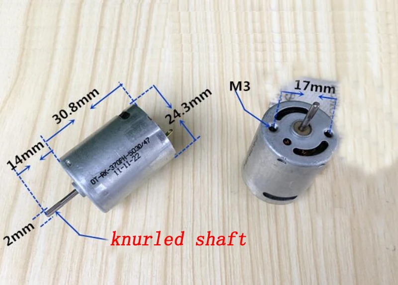 2 шт. 370 высокоскоростной мотор тиснение вал DC микро-миниатюрные двигатели 3 V-7,4 V 31000 оборотах высокий крутящий момент двигателя для машин