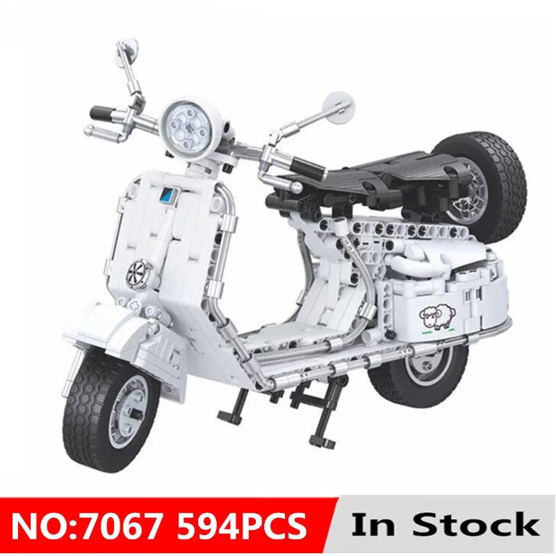 

Winner legoing Technic Moto Motorbike Diy New 594pcs Pedal Motorcycle Building Blocks Bricks Educational Toys for Children Gifts