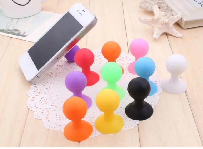 

Colorful Universal Phone Holder Stander Monopod Mobile Phone Silicone Rubber Octopus Sucker Ball Stand Holder mobile phone stand
