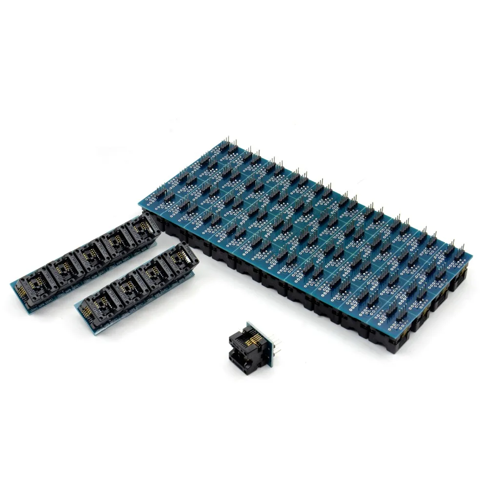 Переходник SOP8 на DIP8 SOIC8 ZIF Blue Socket Programmer разъем для широкого 150mil| |