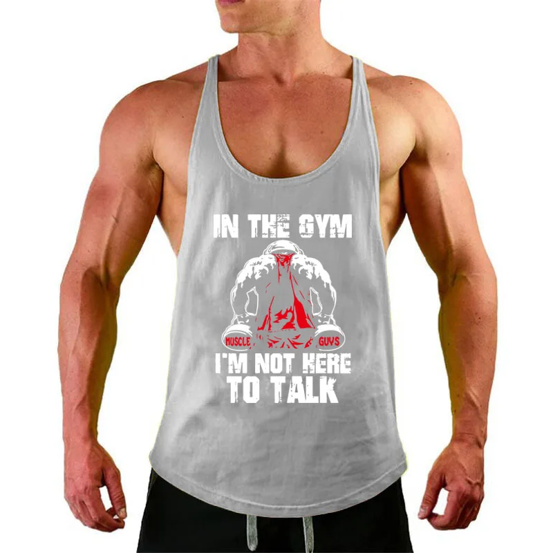 Muscleguys спортивные костюмы Стрингер майка Мужская Спортивная для занятий