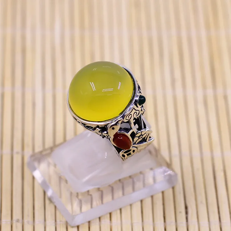 

Silver jewelry wholesale silver cord Unisex Ring personality