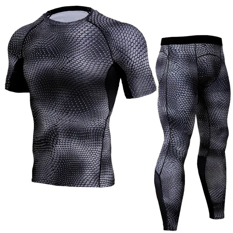 Top De Fitness De Secado Rápido Con Estampado De Patrón De