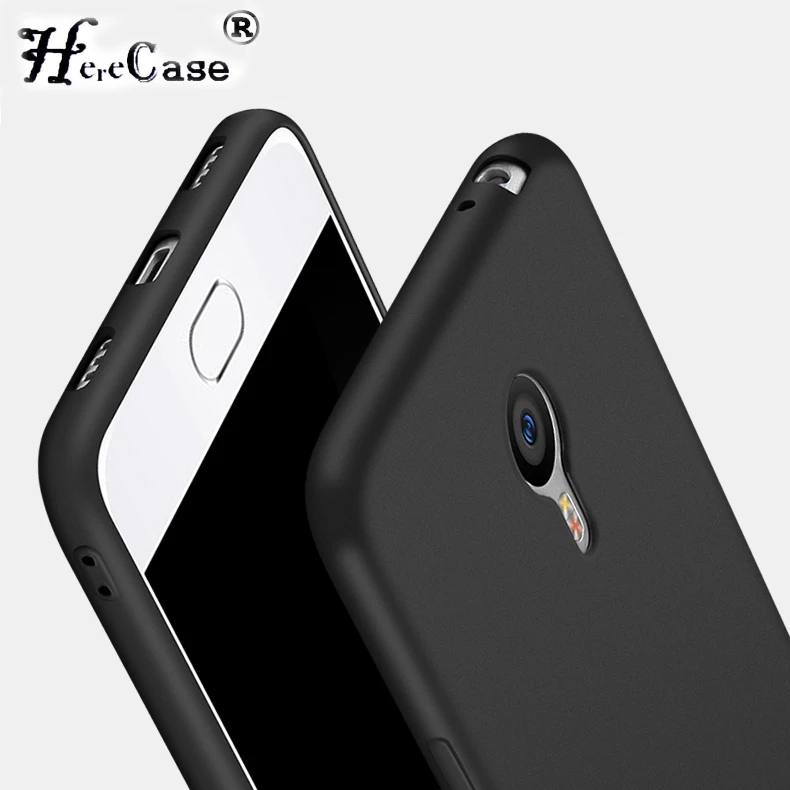 Ультратонкий черный матовый Мягкий силиконовый чехол из ТПУ для Meizu M3S s Mini M3 Note