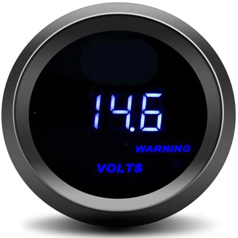 

Digital Auto Volt Meter 52mm voltmeter 12 volt Blue LED Voltage Meter Gauge with Sensor for Car Boat Truck bota agua automovil