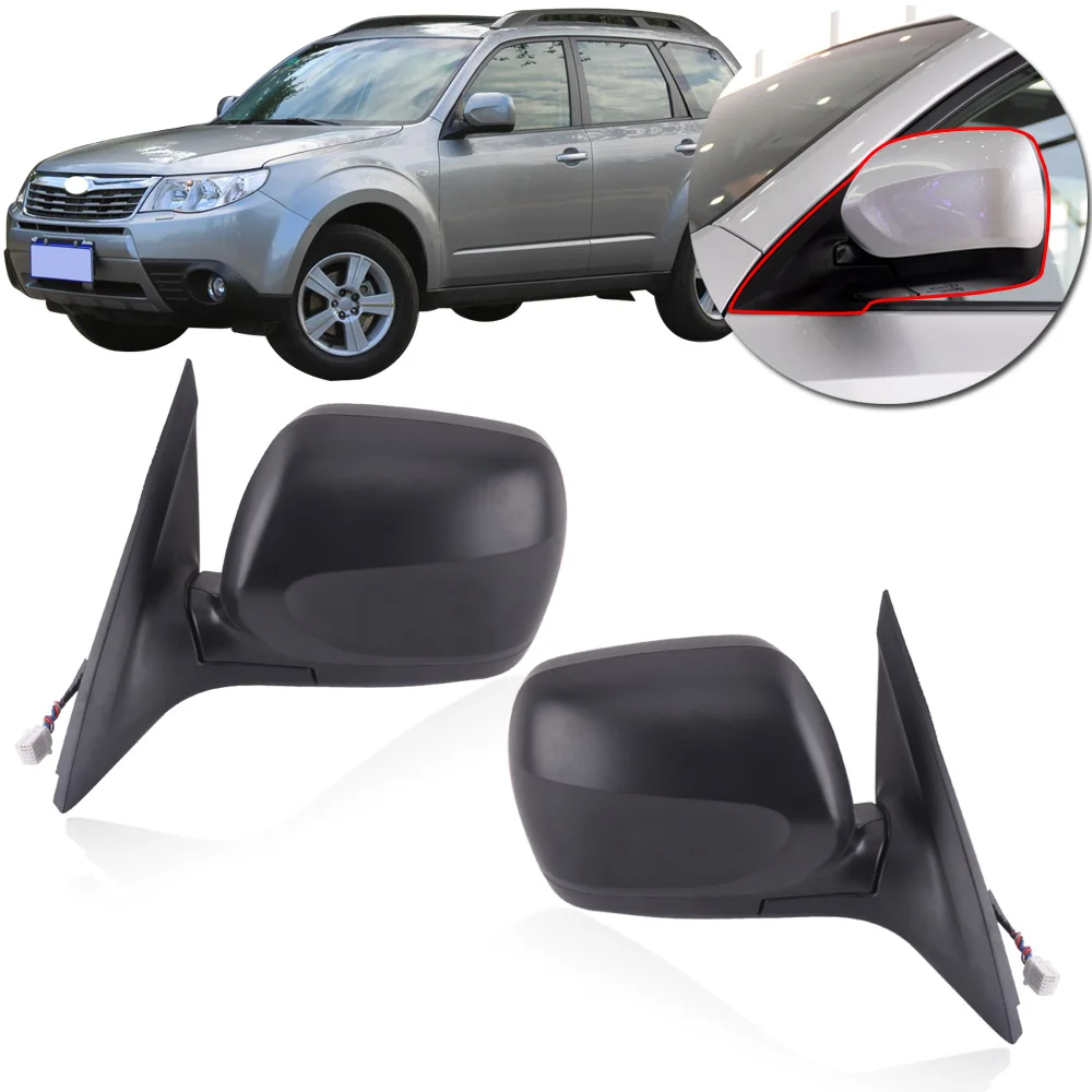 

CAPQX 1Pair For Subaru Forester 2008 2009 2010 5/7wire Outside Rearview Mirror with electrical folding Heated LED turn light