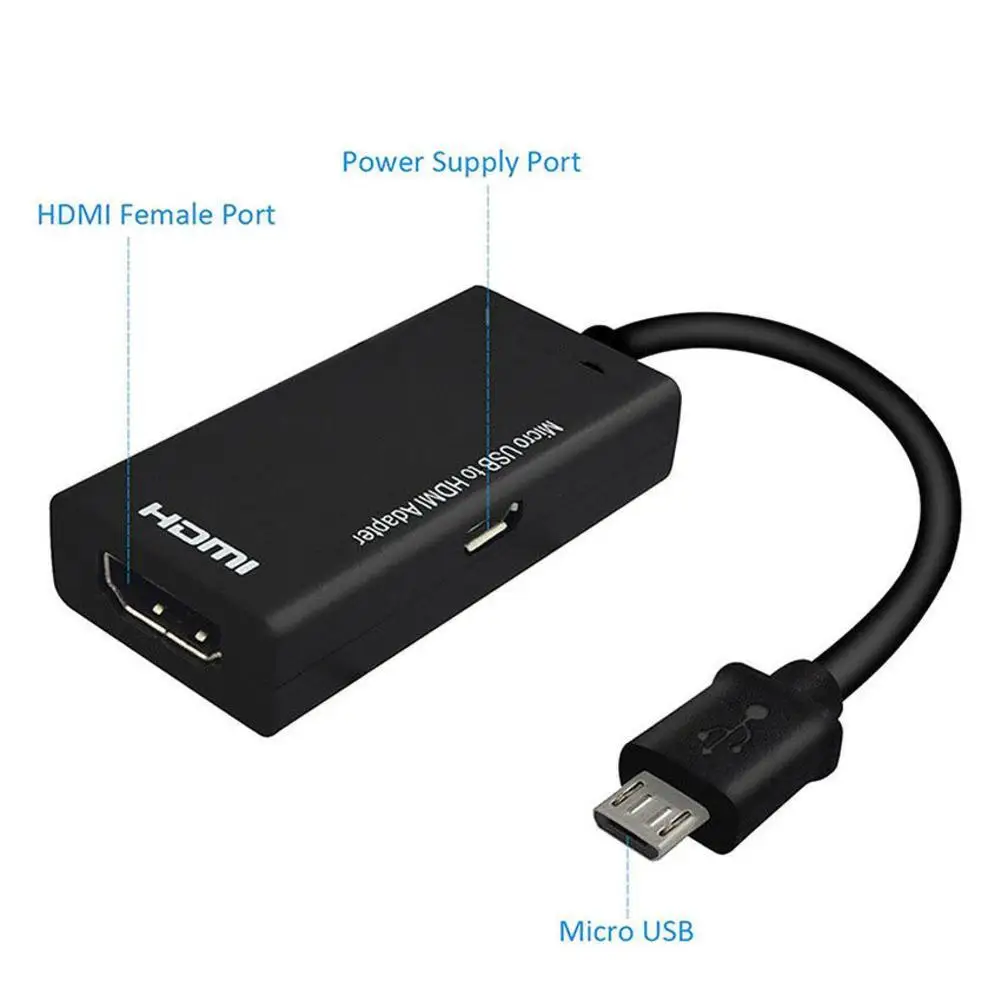 2,0 Mirco USB адаптер MHL к HDMI кабель HD 1080P для Android для samsung htc LG конвертер(телефон должен поддерживать функцию MHL