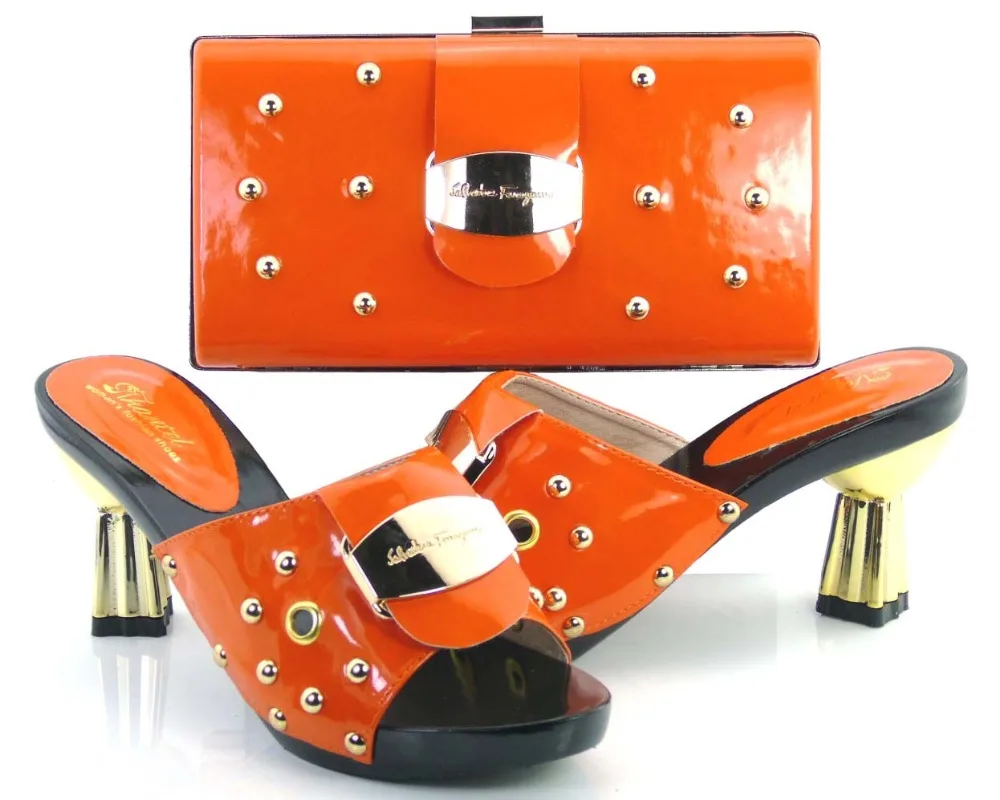 Top class design shoes matching bags for wedding party 9 cm high heel  size37-43    S 16052340
