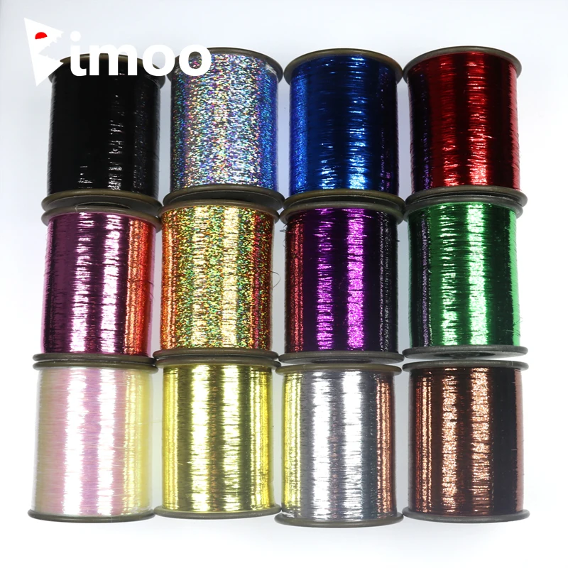

Bimoo Big Reel 2000m 1/10 0.25mm Flat Tinsel for Fly Tying Streamer Nymph Midge Body Rib Material