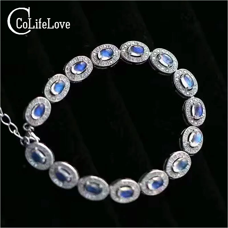 Classic silver opal bracelet 7.5ct 15pcs real moonstone bracelet solid 925 sterling silver bracelet luxury gift for girl
Classic silver opal bracelet 7.5ct 15pcs real moonstone bracelet solid 925 sterling silver bracelet luxury gift for girl