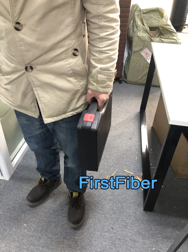 FirstFiber 980PRO многофункциональный сенсорный рефлектометр OTDR встроенный OPM OLS VFL, с прочным чемоданом для переноски