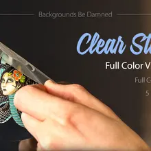 OEM пользовательский прозрачный ярлык, самоклеющаяся виниловая наклейка, высший сорт прозрачная наклейка- PX8043