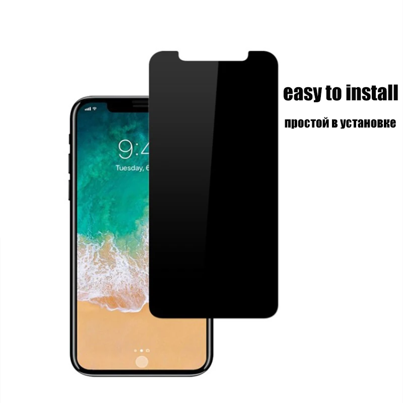 Bildschirm Privatsphäre Filter ich Telefon 6 6S 7 8 Plus xs Schutz Glas auf die für Apple Iphone X
