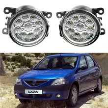 For DACIA Duster Sandero LOGAN 2004-2015 Car styling front bumper LED fog Lights high brightness fog lamps 1set