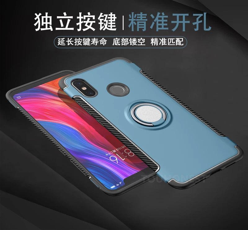 Противоударный чехол с кольцом для Xiao mi Red mi Note 5 Pro Note 7 6 Pro 6 S2 чехол для Xiaomi mi 9 T 8 lite F1 A1 A2 lite K20 чехол s