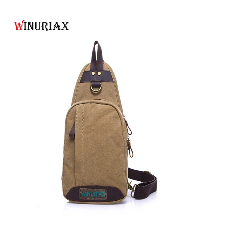 Winuriax Для женщин грудь сумки холст женская повседневная сумка винтажные
