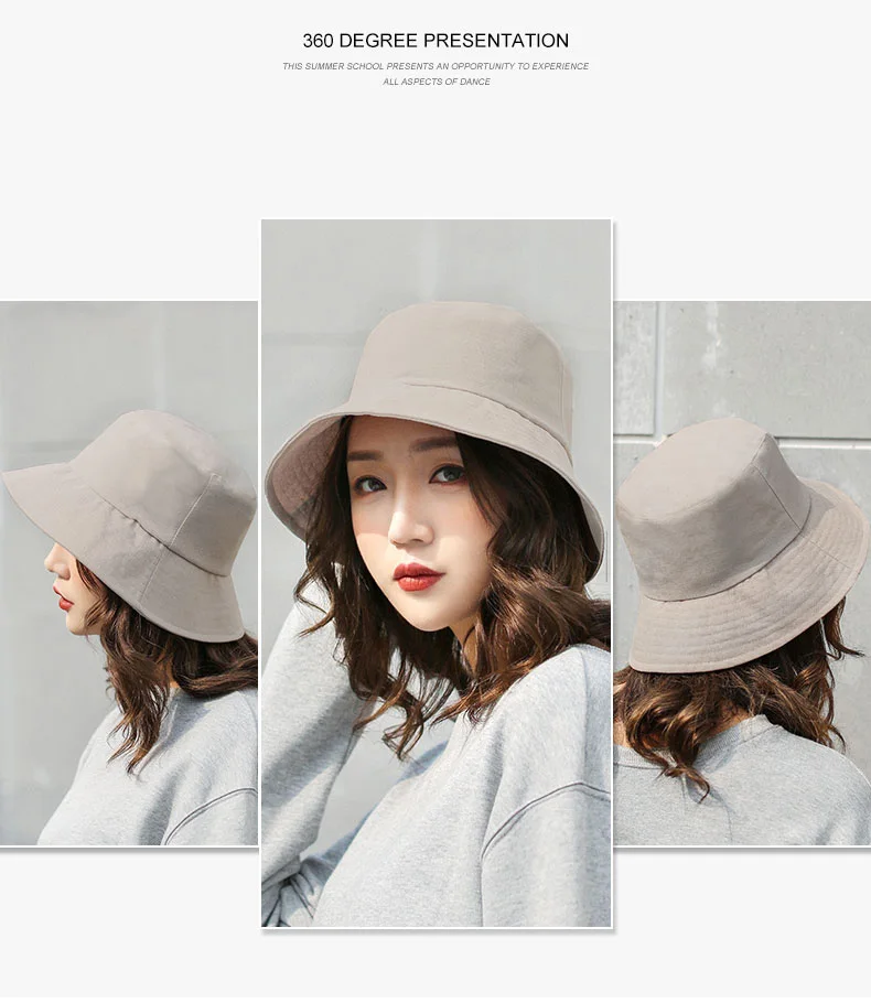 cute bucket hats Freeander New Women Retro Wide-brimmed Hat Outdoor Cotton Women's Summer Travel Beach Casual Bucket Hat Sunscreen Sun Hat womens white bucket hat