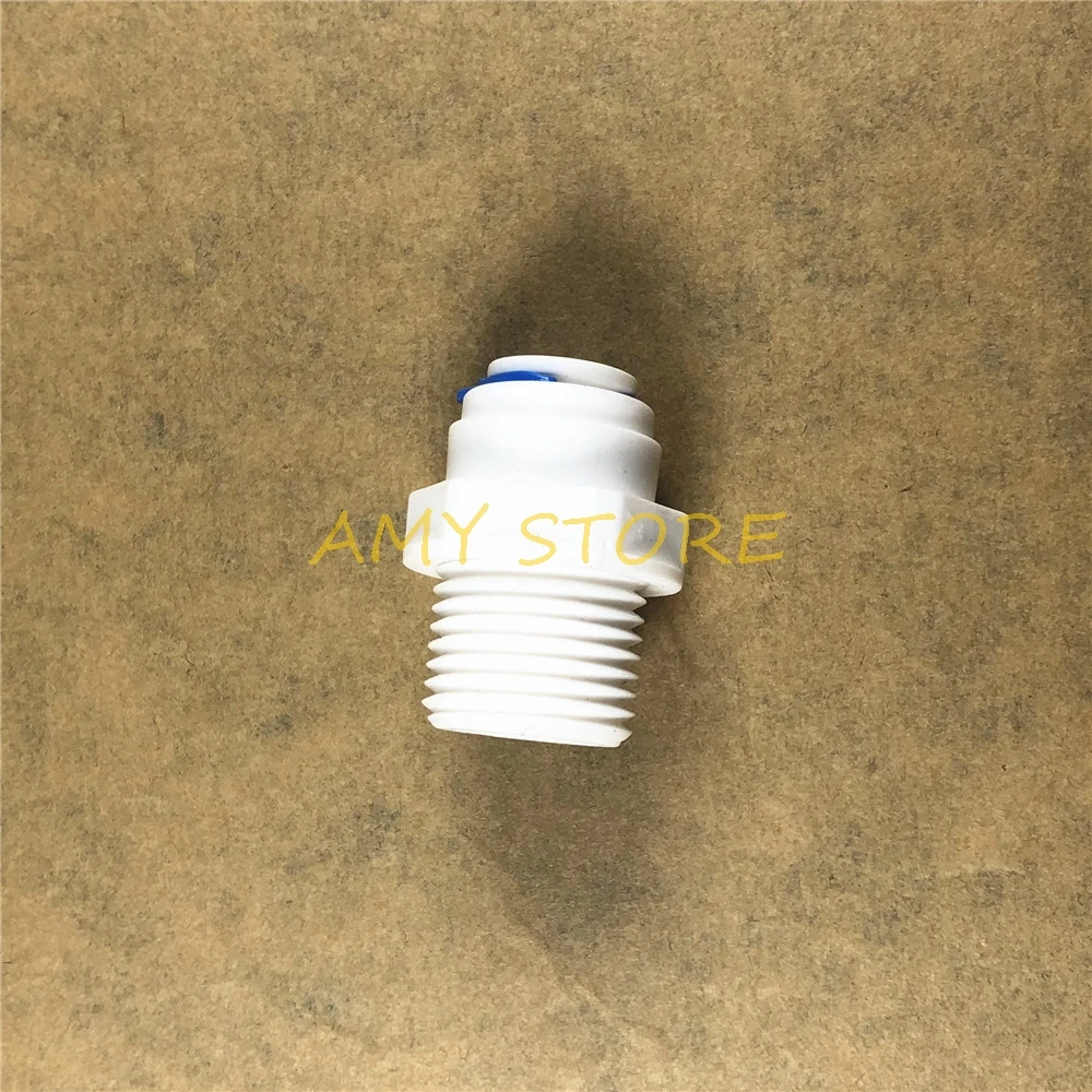 

1/4" OD Tub Quick Push In Connection 1/2" BSPT Male Fitting Connection Aquarium RO Water Filter Reverse Osmosis System