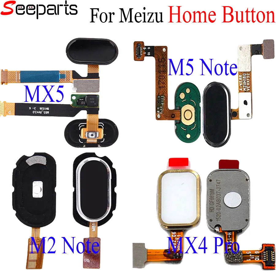 

Meizu MX5 Home Button M2 M3 M5 Note Fingerprint Touch ID Sensor Recognition Flex Cable Ribbon Replacement Parts MX4 Pro Button