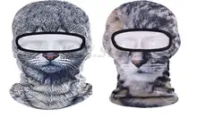 Novelty Unisex Cat Animal 3D Cycling Motorcycle Mask Full Face Headgear Cover Dust Hood Wind Cap Neck Party ski beanie Hat