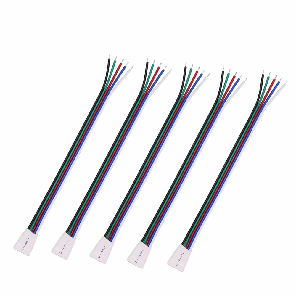 Светодиодная лента 4pin 5pin RGB RGBW для SMD 5050 гибкая неоновая 5 шт./лот|Соединители| |