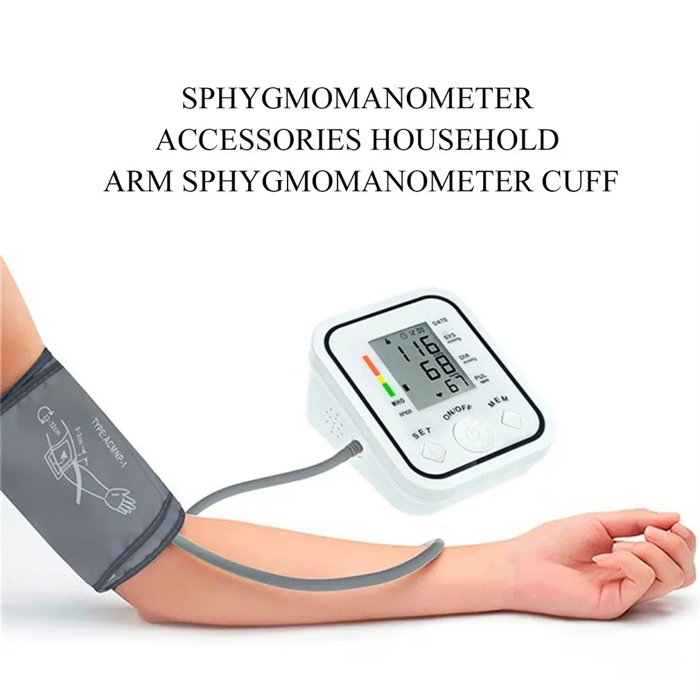 22-32 CM Portable Portable Arm Digital Blood Pressure Monitor Cuff Single tube Tonometer Cuff For Sphygmomanometer BP meter