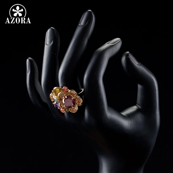 Женское кольцо с австрийским кристаллом разные цвета|gold color|ring sizerings adjustable size |