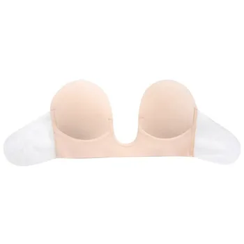 

New Stick Gel Silicone wedding dress Push Up Girl Self Adhesive Strapless Bandage Bra for Free Shipping