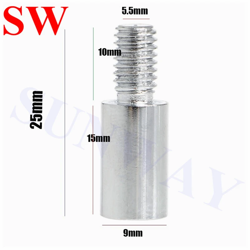 4 шт. 0,9 см* 1,5 см удлинитель вала расширение стержня для аркада Sanwa три джойстик серебро 1,5 см голенище придерживаться 15 мм Длинный вал джойстик