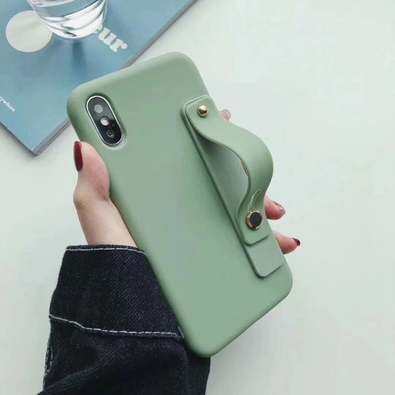

Wrist Strap Hand Band silicone case For Xiaomi Redmi Note 7 Case Soft Cover For Xiaomi mi 9 8 Lite Candy Wristband Case Redmi 6