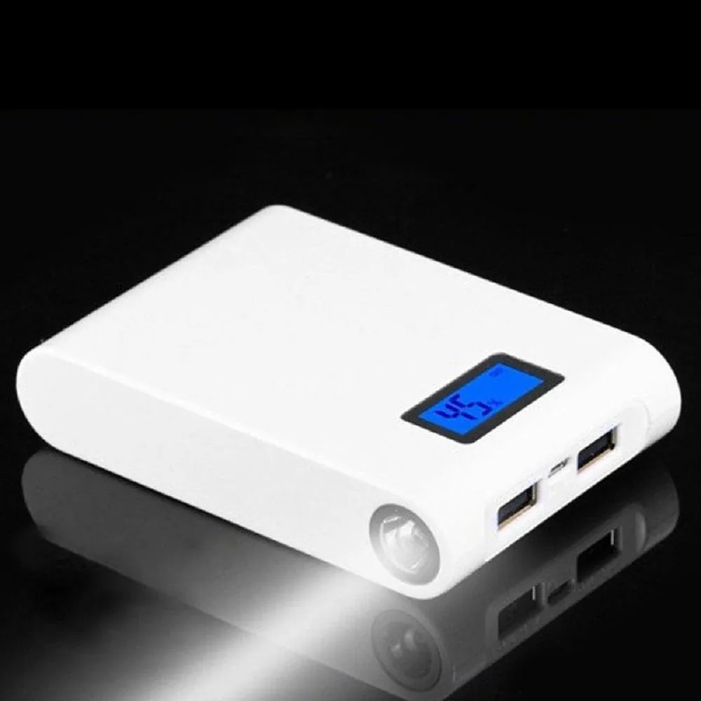 2018 LED5V 12000mah Двойной USB Power Bank 18650 батарея зарядное устройство чехол DIY коробка для