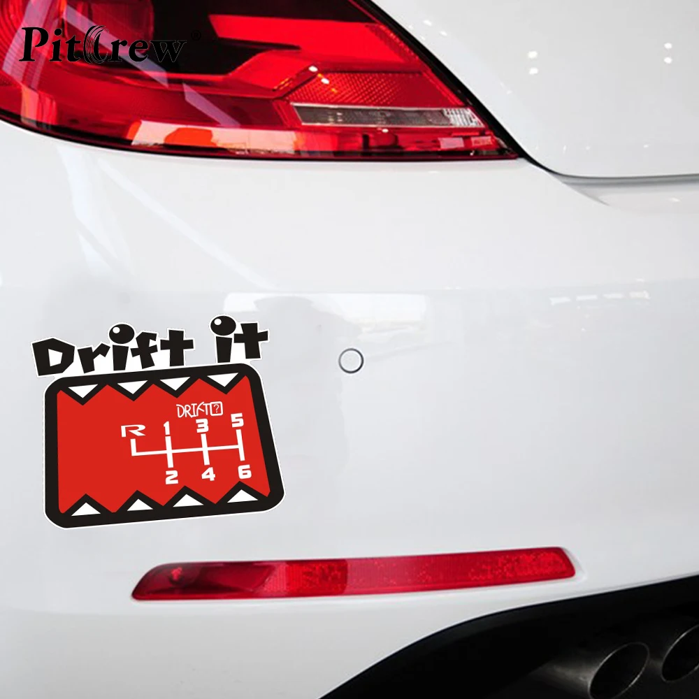 

1PC 13.7*11.4CM Japanese Domo Mouse Drift It Anime Cartoon Car Styling Motorcycle Car Stickers And Decals Exterior Accessories