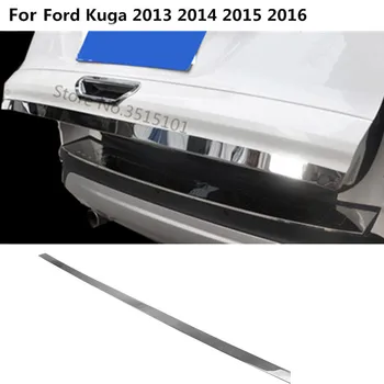 

Car Stainless Steel Rear Tail Trunk Door Bottom Tailgate Trunk Lid Tail Gate Trim 1pcs For Ford Kuga Escape 2013 2014 2015 2016