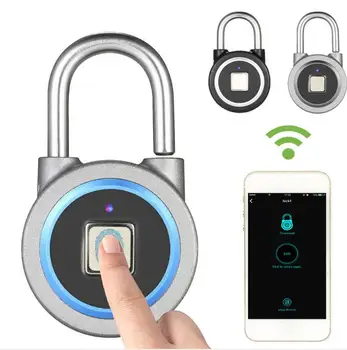 

Smart Keyless Fingerprint Lock Waterproof APP Fingerprint Unlock Anti-Theft Security Padlock Door Luggage Case Lock