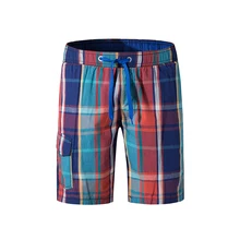 new shorts men's summer casual printing five-cent pants trend summer cotton loose men's beach pants