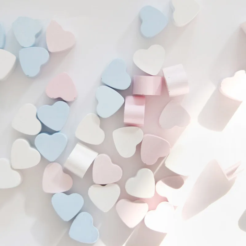 

18pcs/lot Mini Pink/Blue Heart Incense Diffused Aroma Stone Ceramic Aromatherapy Air Freshener Home Decor Diffuser for Home Car