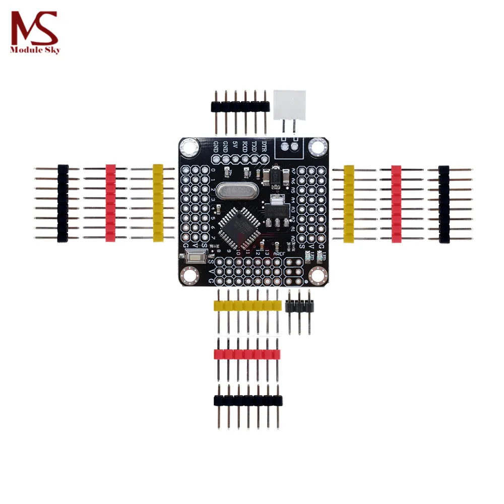 

Newest Pro Mini Atmega328 5V 16MHz Board Module For Arduino Mini 328 ATMEGA328P Micro Controller Replace ATMEGA128 With 14Pins