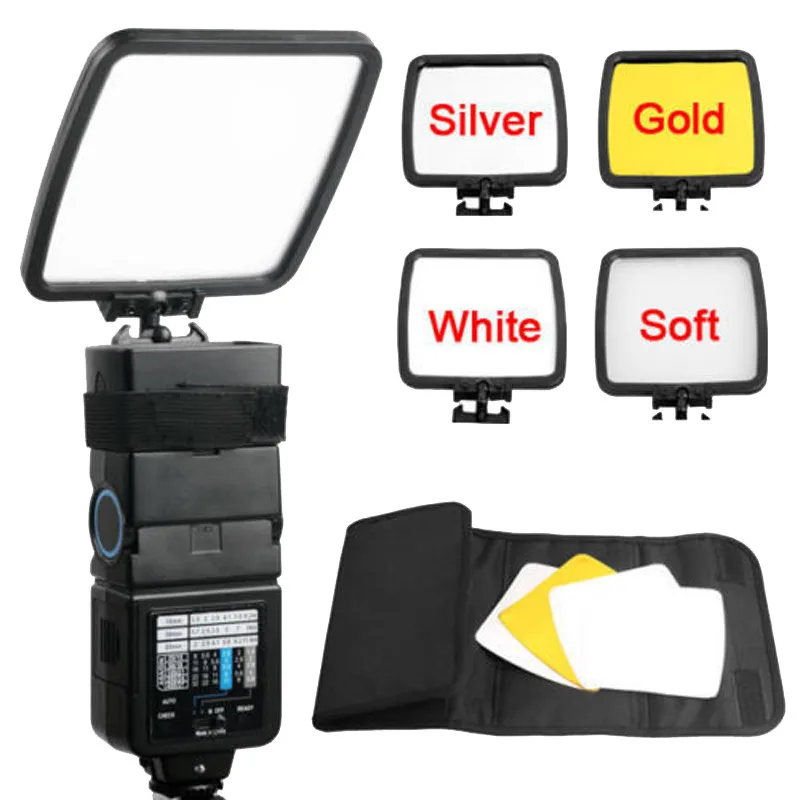 

ightpro 3 color Flash Reflector/Diffuser Kit for Nikon SPEEDLIGHT SB-910 SB-800/700/600,for Canon YONGNUO YN600EX-RT Flash