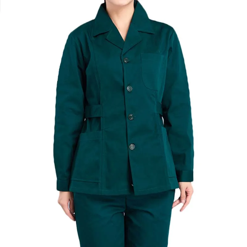 [Топ] для женщин спецодежда медицинская с длинным рукавом Slim Fit Скраб Топы корректирующие врач-медсестра форма