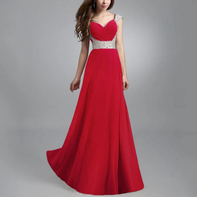 DSQUAENHD Luxury Silver Sequin Evening Long Dress Spaghetti Strap V Neck A-Line Prom Party Formal Dresses Dresses