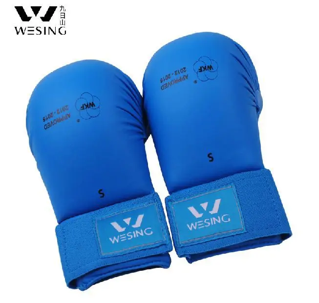 

Karate gloves \ karate mitten / PU soft leather surface,integrally-molded, velcro jointed , glove with exposed fingers