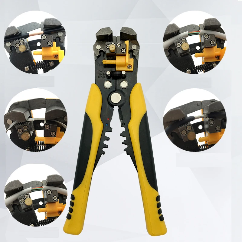 Professional Automatic Cable Wire Stripper Cutter Crimper Plier Hand Tool New 