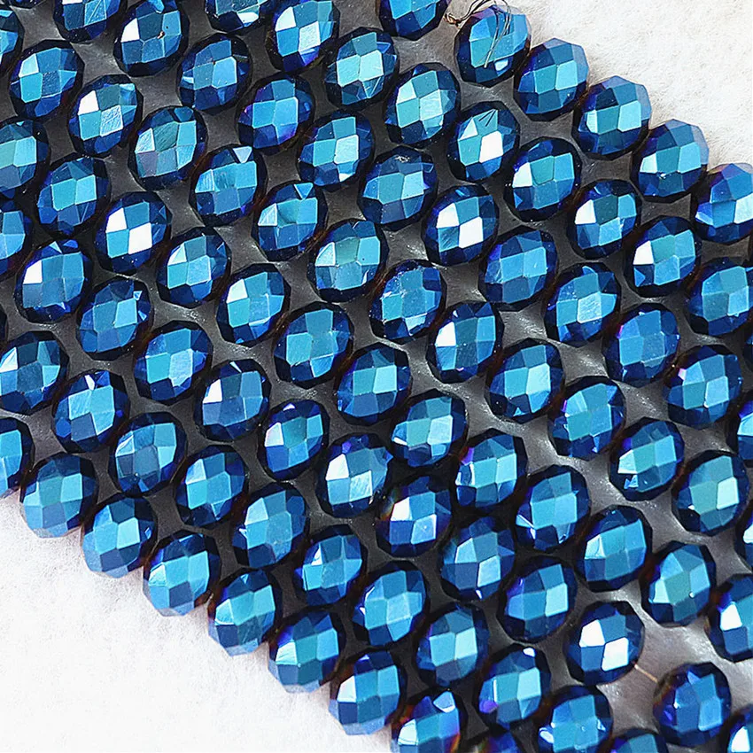 

Hot sale 25 color glass crystal rondelle abacus faceted loose spacer beads 3x4 4x6 6x8 8x10mm jewelry accessories findings B673