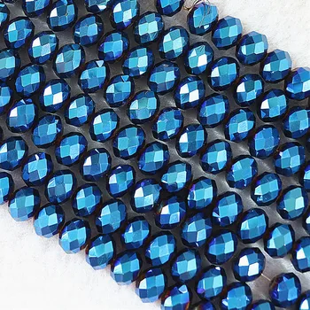 

Hot sale 25 color glass crystal rondelle abacus faceted loose spacer beads 3x4 4x6 6x8 8x10mm jewelry accessories findings B673