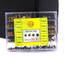 Высокое качество, BD-B3, латунные коронки для часов, набор, размер в ассорт, разноцветные коронки для часов, запасные части для часовых аппаратов