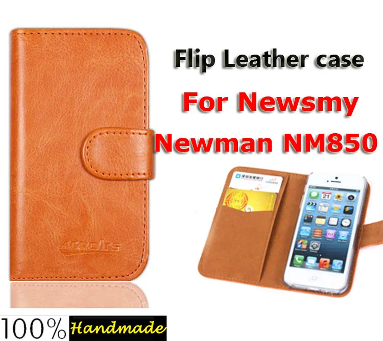 Hot 6 Colors Dedicated Flip Leather Customize Protective Phone Cover Case For Newsmy Newman NM850 Card Holder Wallet Bags |
