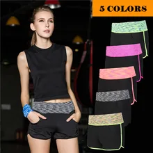 New2018 летнее красивое женское кольцо с крашение карман на талии не препятствуют лосины для йоги go light Бег фитнес для спортивной площадки; для беговой дорожки; тренажерный зал Шорты