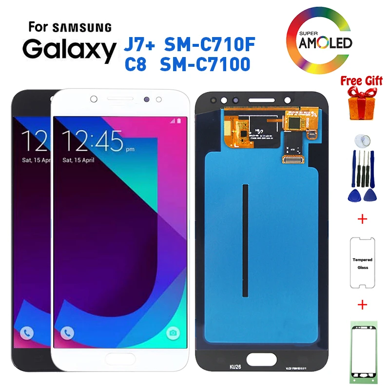 

For Samsung C7 2017 J7+ SM-C710F lcd display Screen replacement for Samsung Galaxy C7 2017 C8 SM-C7100 C710F display lcd screen