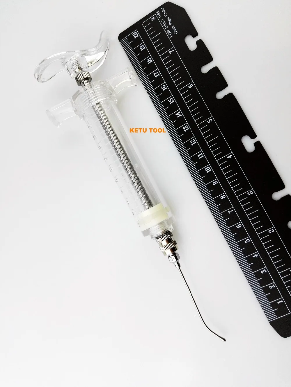 Gavage Crop Needle Feeding Syringe 20ml W 1.2mm x 65mm 12 Curve